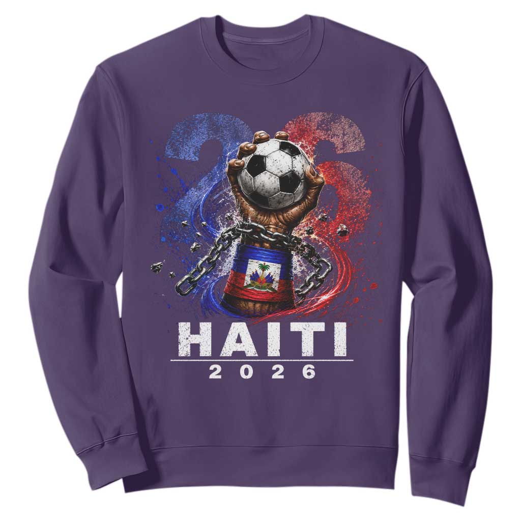 Haiti Soccer 2026 Sweatshirt World Football Fan Haitian Pride Ayiti
