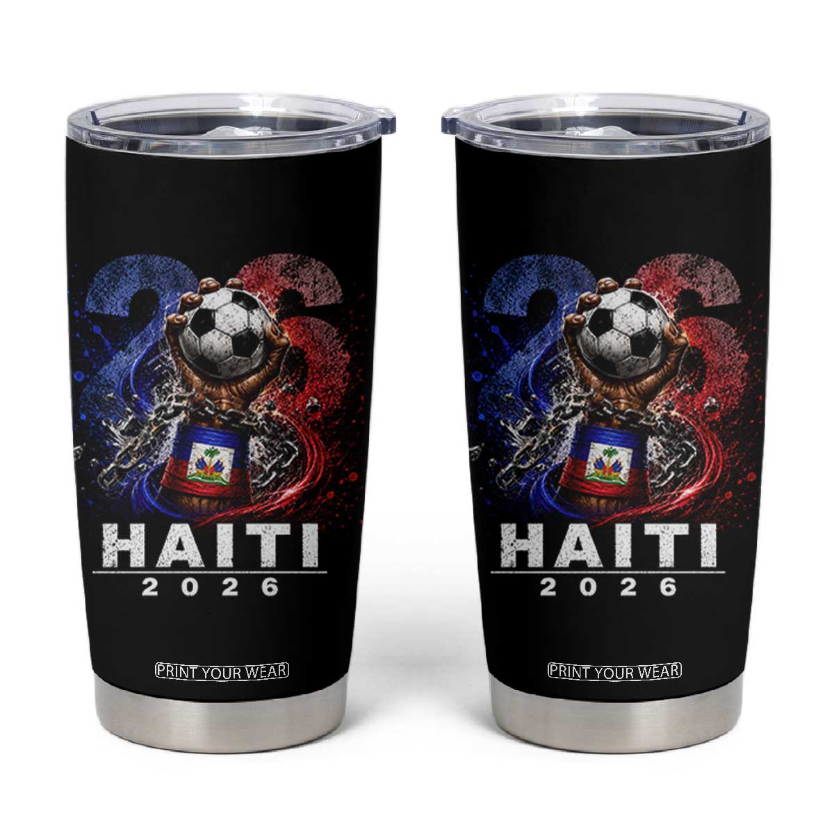 Haiti Soccer 2026 Tumbler Cup World Football Fan Haitian Pride Ayiti TS10 Black Print Your Wear