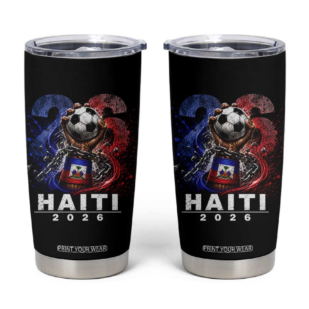 Haiti Soccer 2026 Tumbler Cup World Football Fan Haitian Pride Ayiti TS10 Black Print Your Wear
