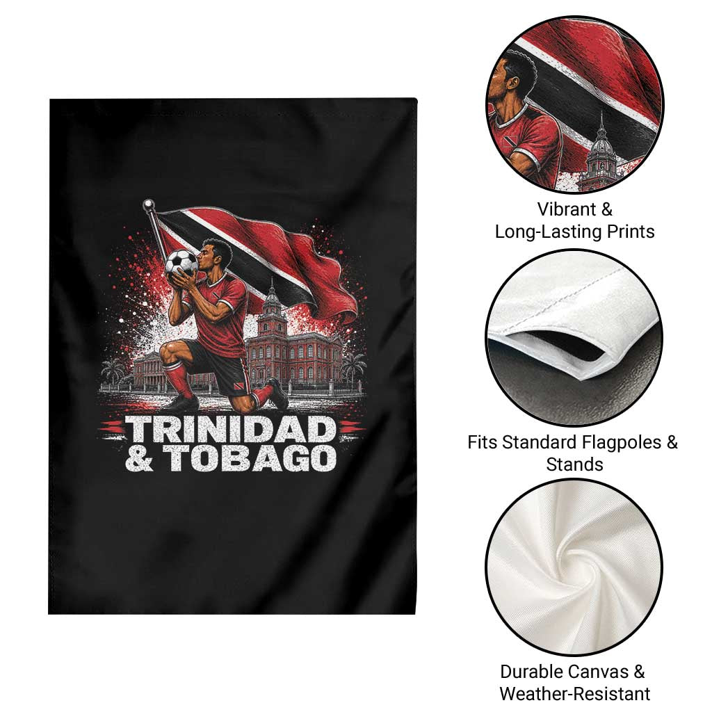 Trinidad and Tobago Soccer Garden Flag Patriotic Football Fan Caribbean Pride Gift TS10 Print Your Wear