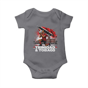 Trinidad and Tobago Soccer Baby Onesie Patriotic Football Fan Caribbean Pride Gift TS10 Charcoal Print Your Wear
