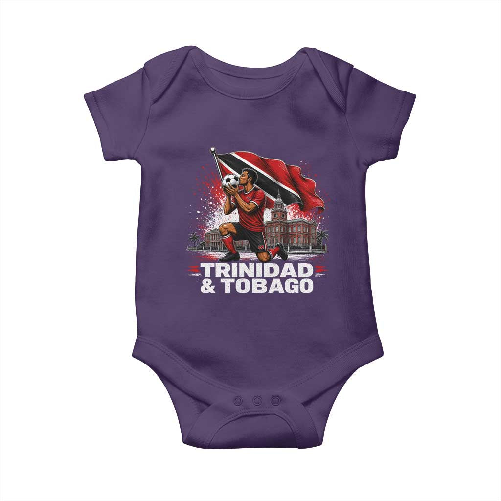 Trinidad and Tobago Soccer Baby Onesie Patriotic Football Fan Caribbean Pride Gift TS10 Purple Print Your Wear