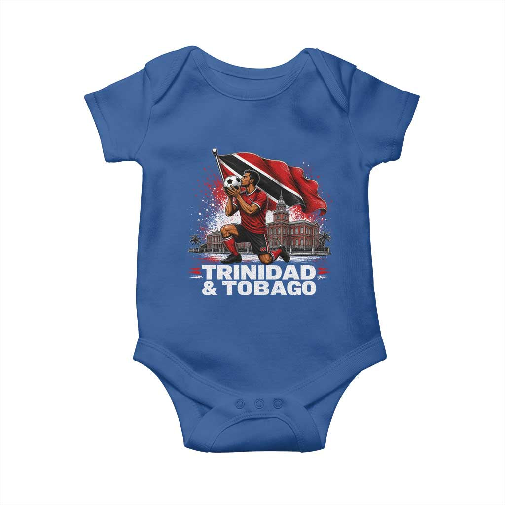 Trinidad and Tobago Soccer Baby Onesie Patriotic Football Fan Caribbean Pride Gift TS10 Royal Blue Print Your Wear
