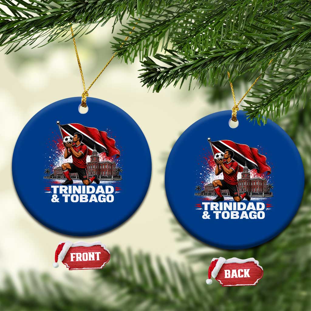 Trinidad and Tobago Soccer Ceramic Ornament Patriotic Football Fan Caribbean Pride Gift TS10 1pc Blue Print Your Wear