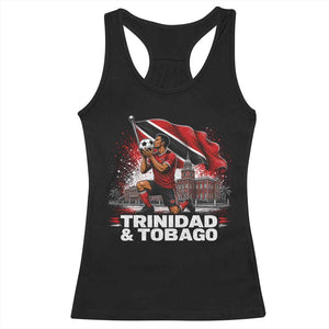 Trinidad and Tobago Soccer Racerback Tank Top Patriotic Football Fan Caribbean Pride Gift TS10 Black Print Your Wear