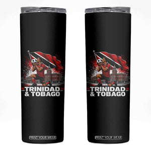 Trinidad and Tobago Soccer Skinny Tumbler Patriotic Football Fan Caribbean Pride Gift TS10 Black Print Your Wear