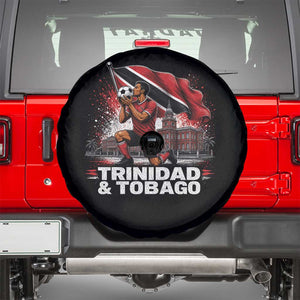 Trinidad and Tobago Soccer Spare Tire Cover Patriotic Football Fan Caribbean Pride Gift TS10 Black Print Your Wear