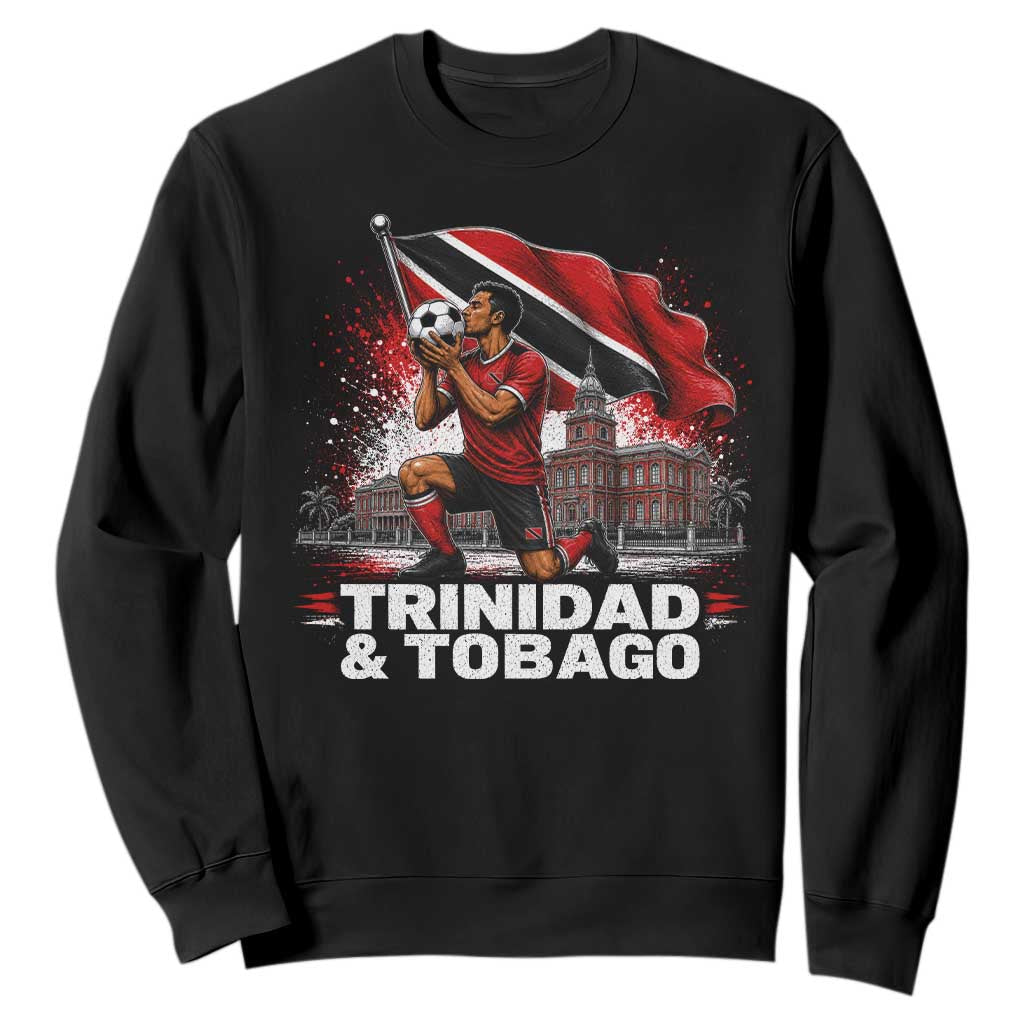 Trinidad and Tobago Soccer Sweatshirt Patriotic Football Fan Caribbean Pride Gift TS10 Black Print Your Wear