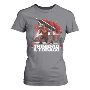 Trinidad and Tobago Soccer T Shirt For Women Patriotic Football Fan Caribbean Pride Gift TS10 Charcoal Print Your Wear