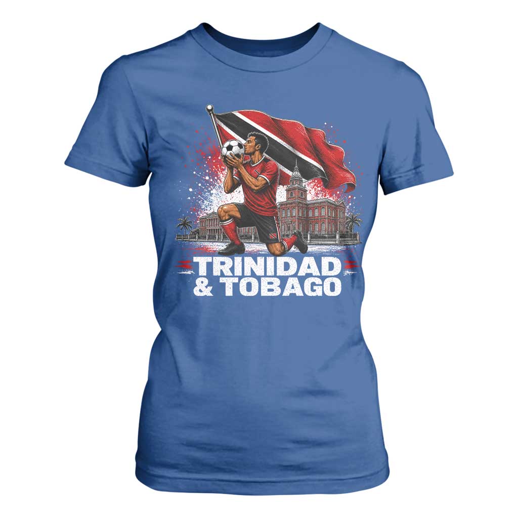 Trinidad and Tobago Soccer T Shirt For Women Patriotic Football Fan Caribbean Pride Gift TS10 Royal Blue Print Your Wear