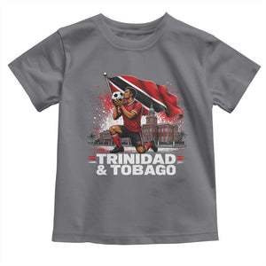 Trinidad and Tobago Soccer Toddler T Shirt Patriotic Football Fan Caribbean Pride Gift TS10 Charcoal Print Your Wear