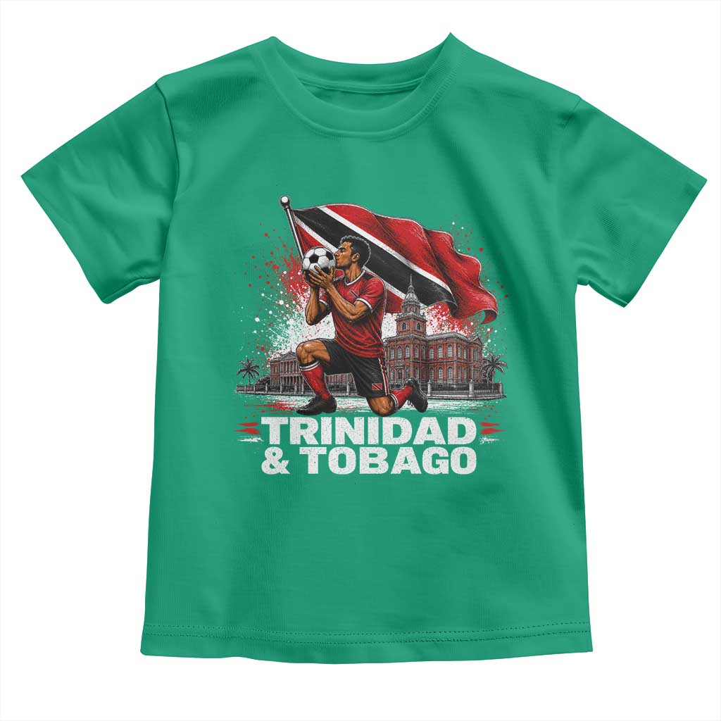 Trinidad and Tobago Soccer Toddler T Shirt Patriotic Football Fan Caribbean Pride Gift TS10 Irish Green Print Your Wear