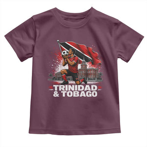 Trinidad and Tobago Soccer Toddler T Shirt Patriotic Football Fan Caribbean Pride Gift TS10 Maroon Print Your Wear