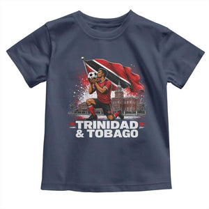 Trinidad and Tobago Soccer Toddler T Shirt Patriotic Football Fan Caribbean Pride Gift TS10 Navy Print Your Wear