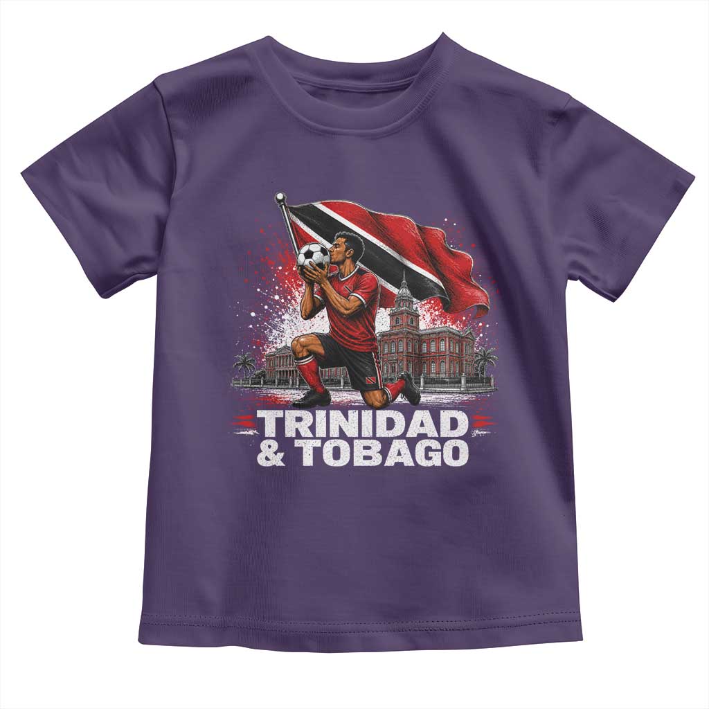 Trinidad and Tobago Soccer Toddler T Shirt Patriotic Football Fan Caribbean Pride Gift TS10 Purple Print Your Wear