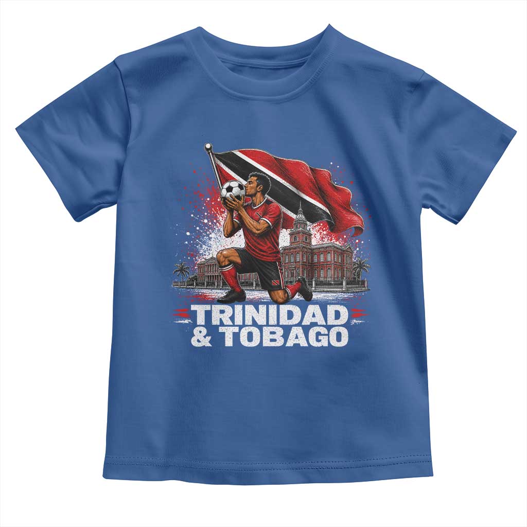 Trinidad and Tobago Soccer Toddler T Shirt Patriotic Football Fan Caribbean Pride Gift TS10 Royal Blue Print Your Wear
