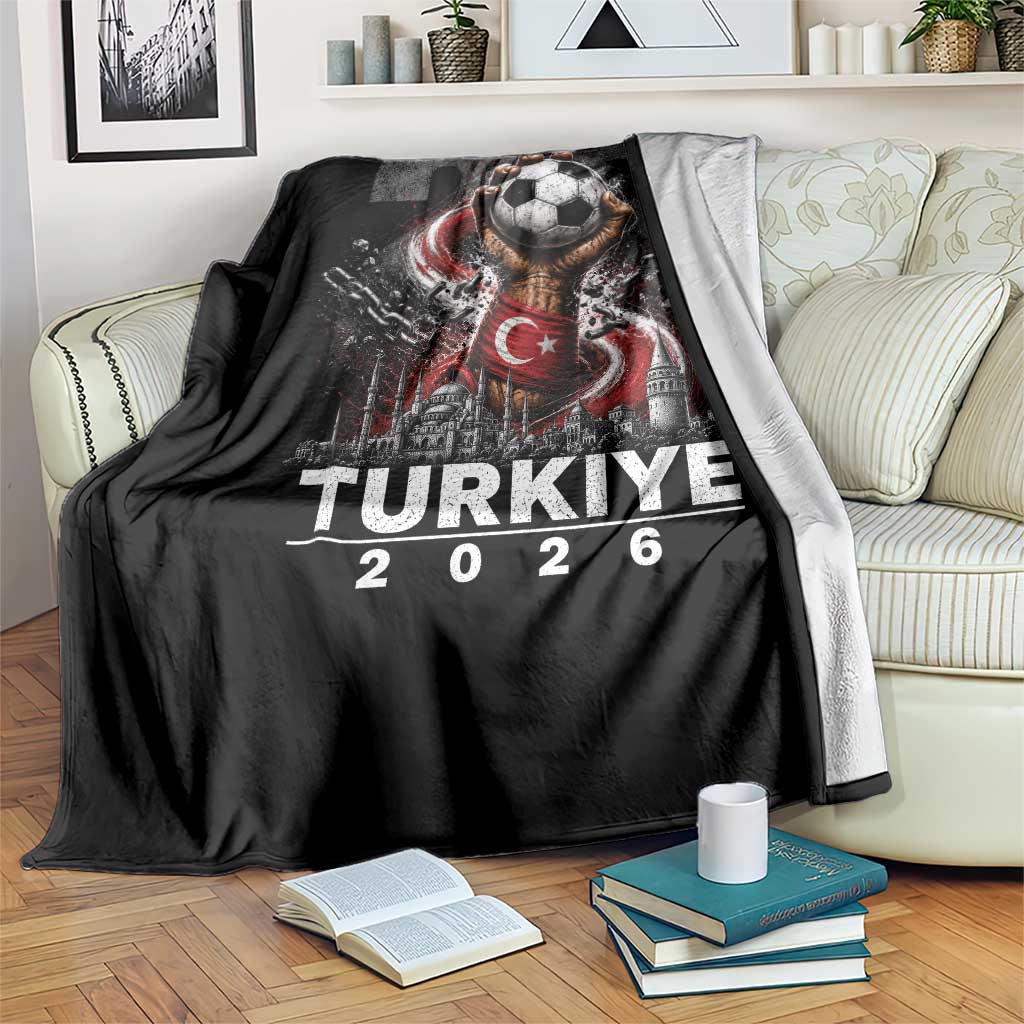 Turkish Soccer Throw Blanket Turkey Football Fan Vintage Turkish Pride