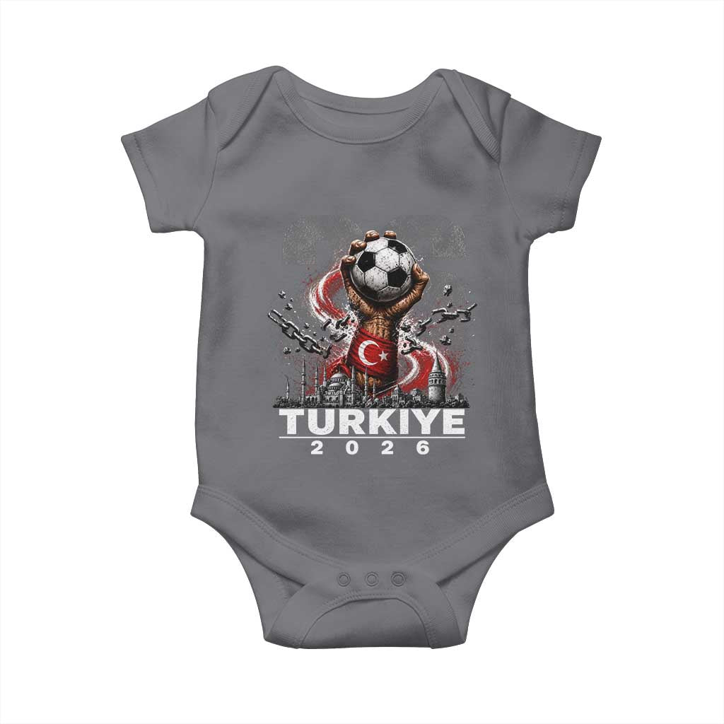 Turkish Soccer Baby Onesie Turkey Football Fan Vintage Turkish Pride
