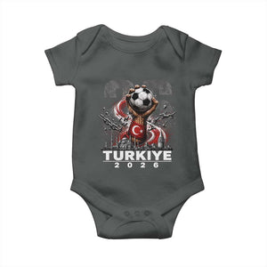 Turkish Soccer Baby Onesie Turkey Football Fan Vintage Turkish Pride