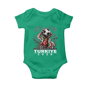 Turkish Soccer Baby Onesie Turkey Football Fan Vintage Turkish Pride