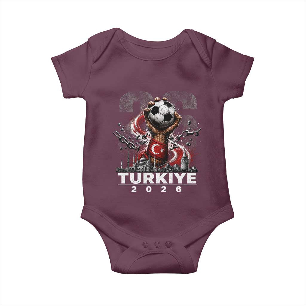 Turkish Soccer Baby Onesie Turkey Football Fan Vintage Turkish Pride
