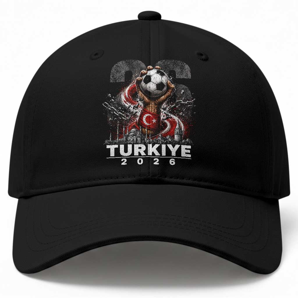 Turkish Soccer Baseball Cap Turkey Football Fan Vintage Turkish Pride TS10 Print Your Wear