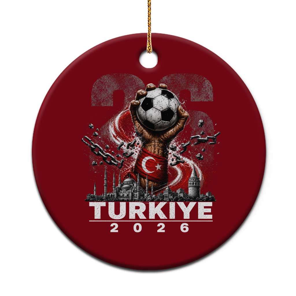 Turkish Soccer Ceramic Ornament Turkey Football Fan Vintage Turkish Pride