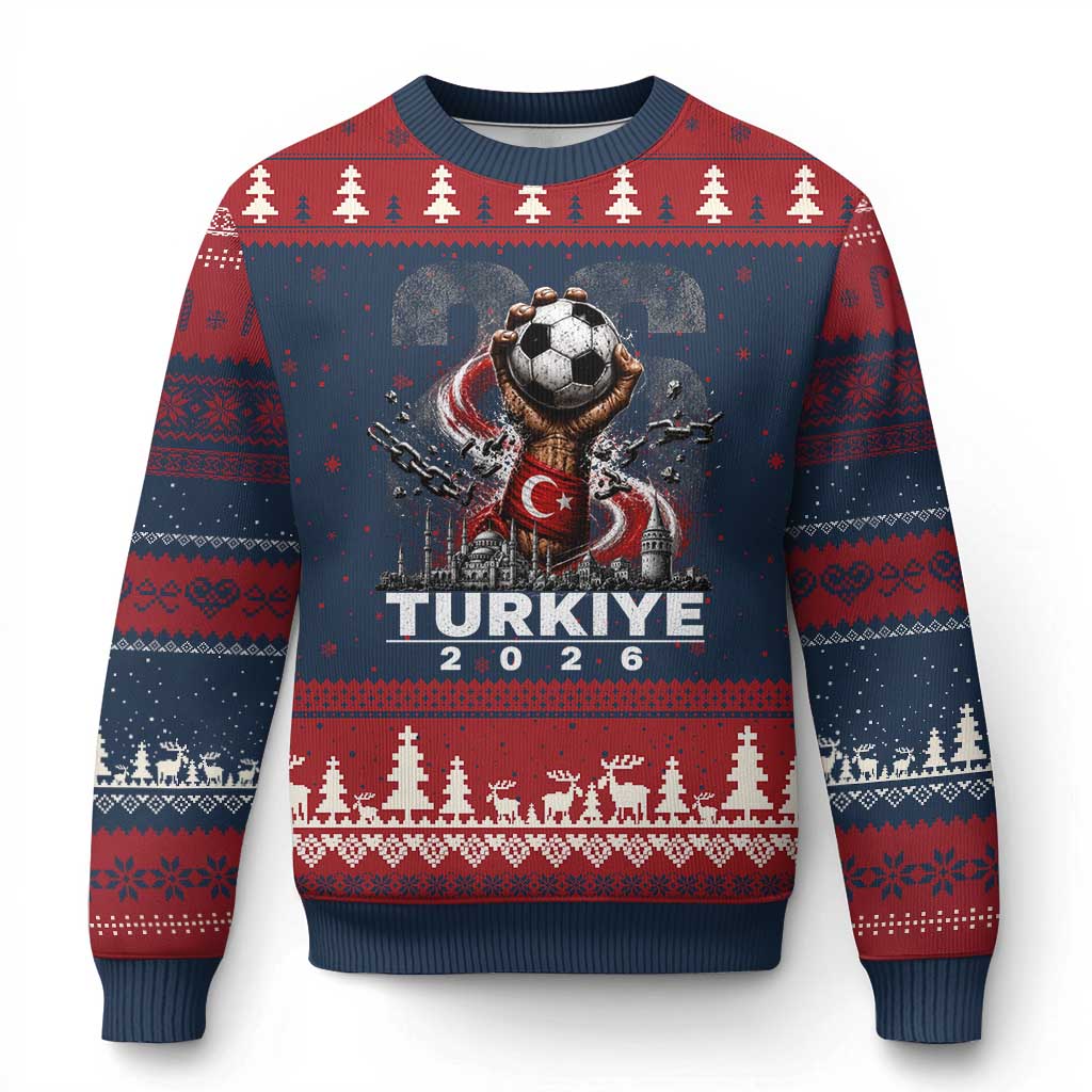 Turkish Soccer Ugly Christmas Sweater Turkey Football Fan Vintage Turkish Pride