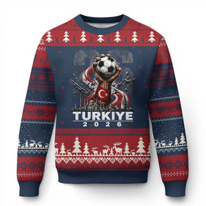 Turkish Soccer Ugly Christmas Sweater Turkey Football Fan Vintage Turkish Pride