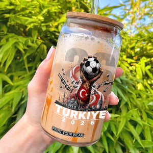 Turkish Soccer Glass Can Turkey Football Fan Vintage Turkish Pride
