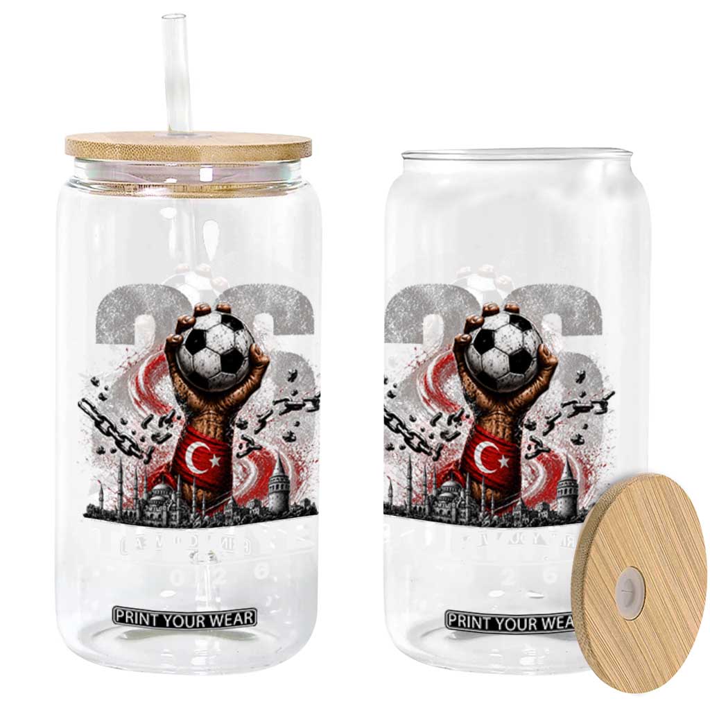 Turkish Soccer Glass Can Turkey Football Fan Vintage Turkish Pride