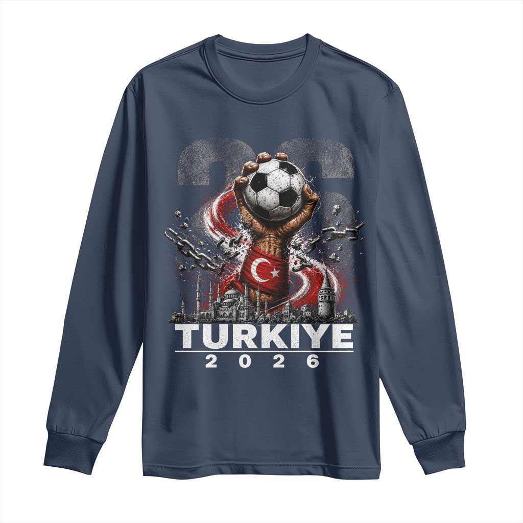 Turkish Soccer Long Sleeve Shirt Turkey Football Fan Vintage Turkish Pride