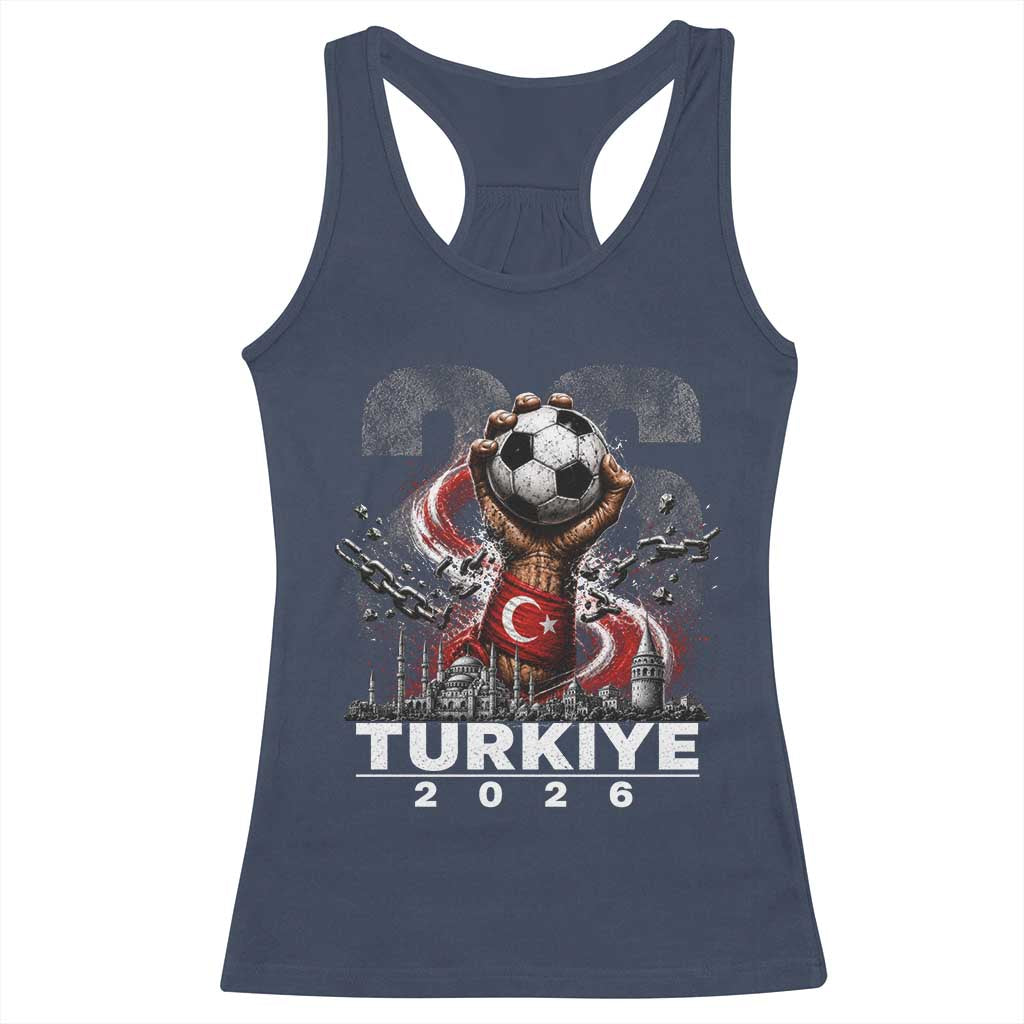 Turkish Soccer Racerback Tank Top Turkey Football Fan Vintage Turkish Pride