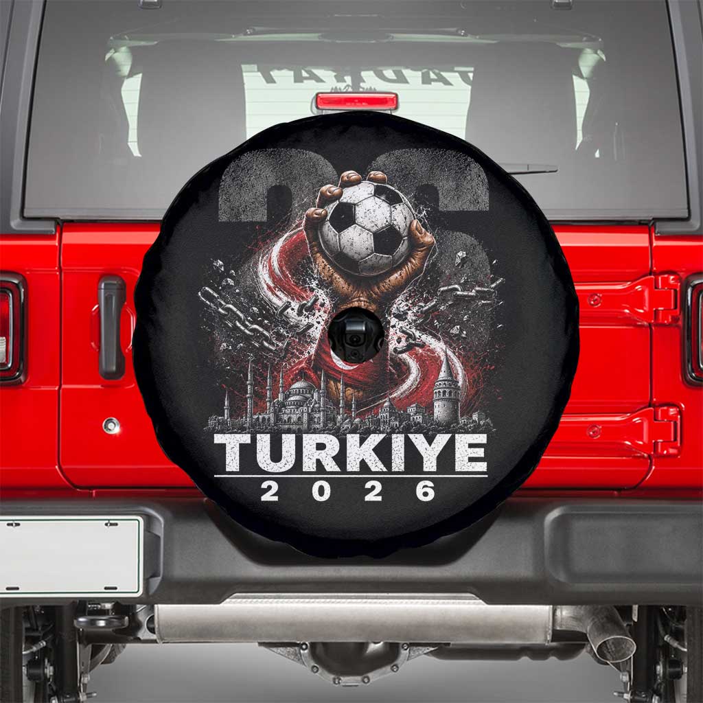Turkish Soccer Spare Tire Cover Turkey Football Fan Vintage Turkish Pride