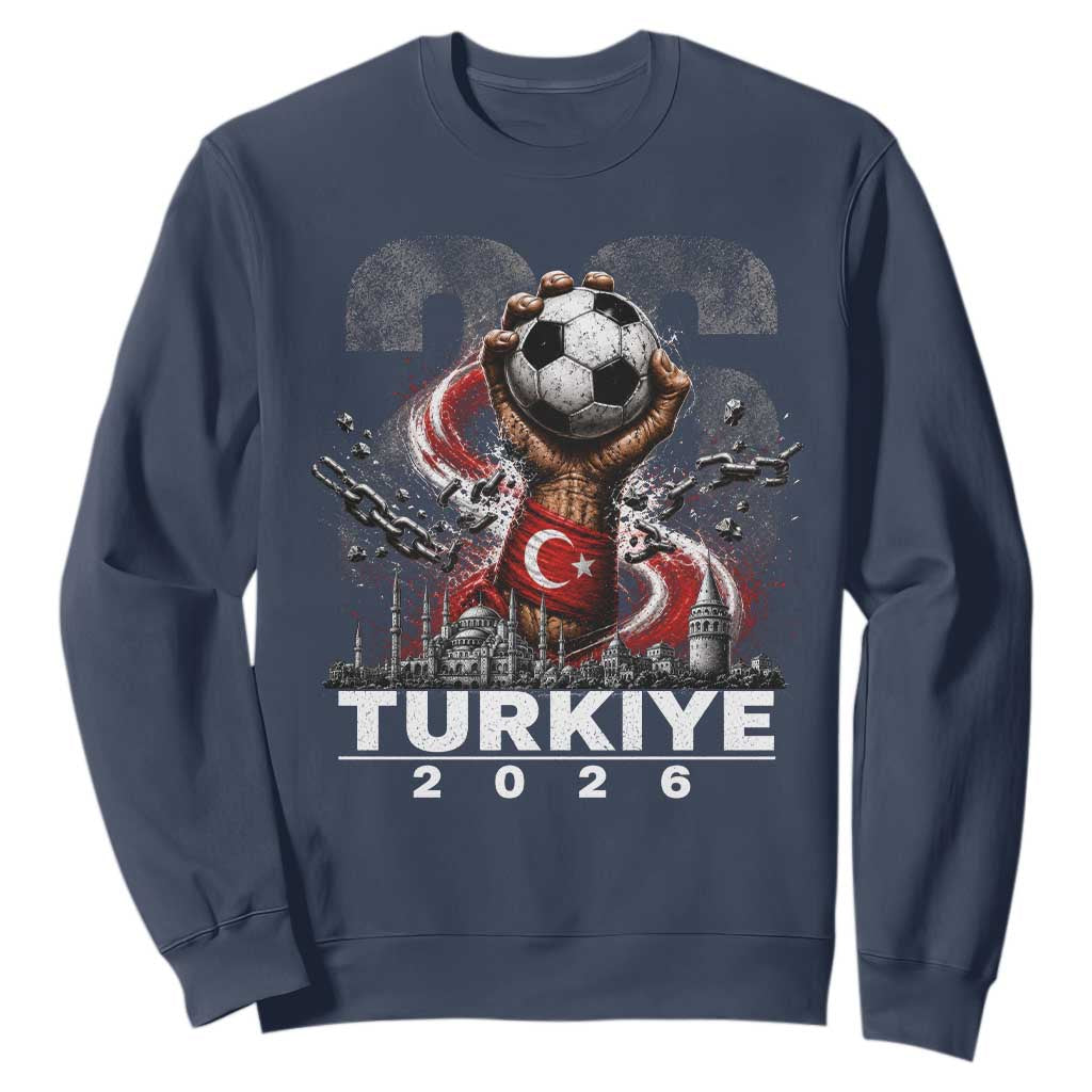 Turkish Soccer Sweatshirt Turkey Football Fan Vintage Turkish Pride