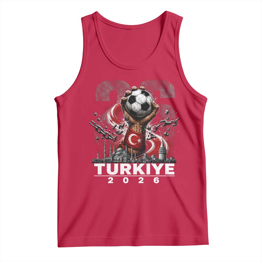 Turkish Soccer Tank Top Turkey Football Fan Vintage Turkish Pride