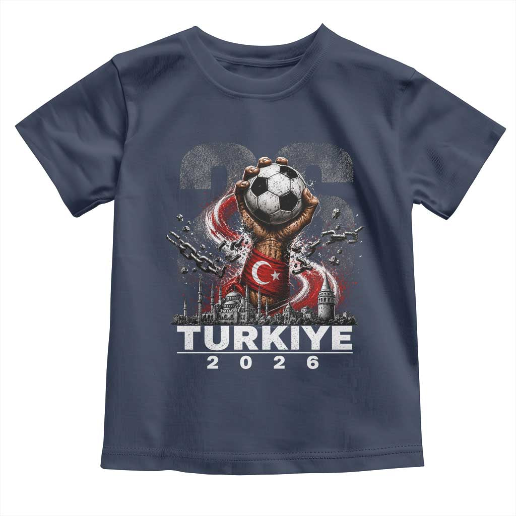 Turkish Soccer Toddler T Shirt Turkey Football Fan Vintage Turkish Pride