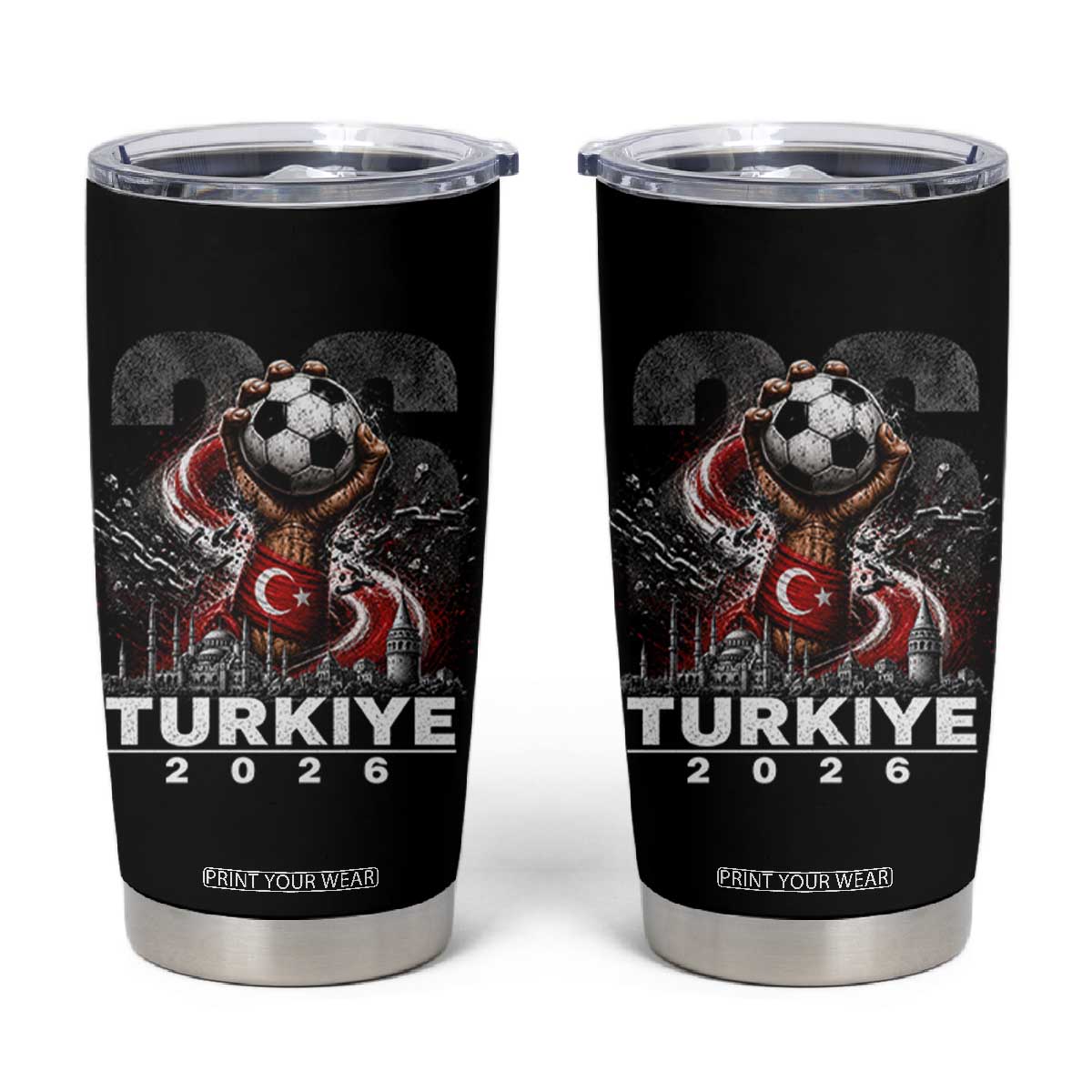 Turkish Soccer Tumbler Cup Turkey Football Fan Vintage Turkish Pride