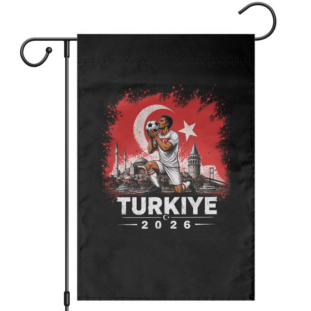 Turkish Soccer 2026 Garden Flag Turkey Football Fan Vintage Turkish Pride
