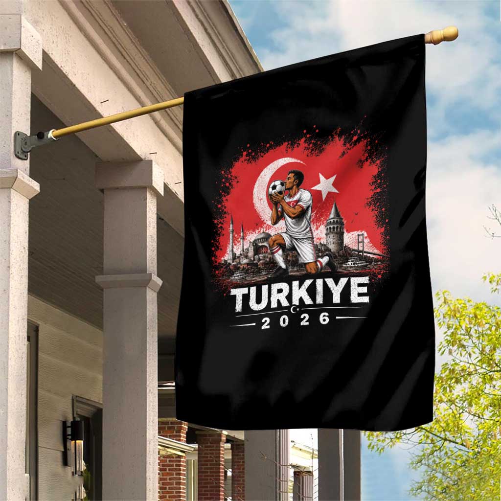 Turkish Soccer 2026 Garden Flag Turkey Football Fan Vintage Turkish Pride