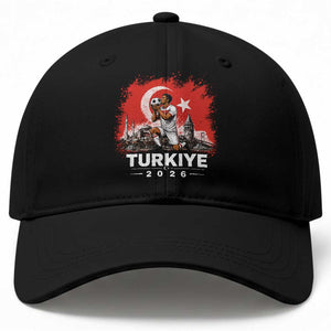 Turkish Soccer 2026 Baseball Cap Turkey Football Fan Vintage Turkish Pride