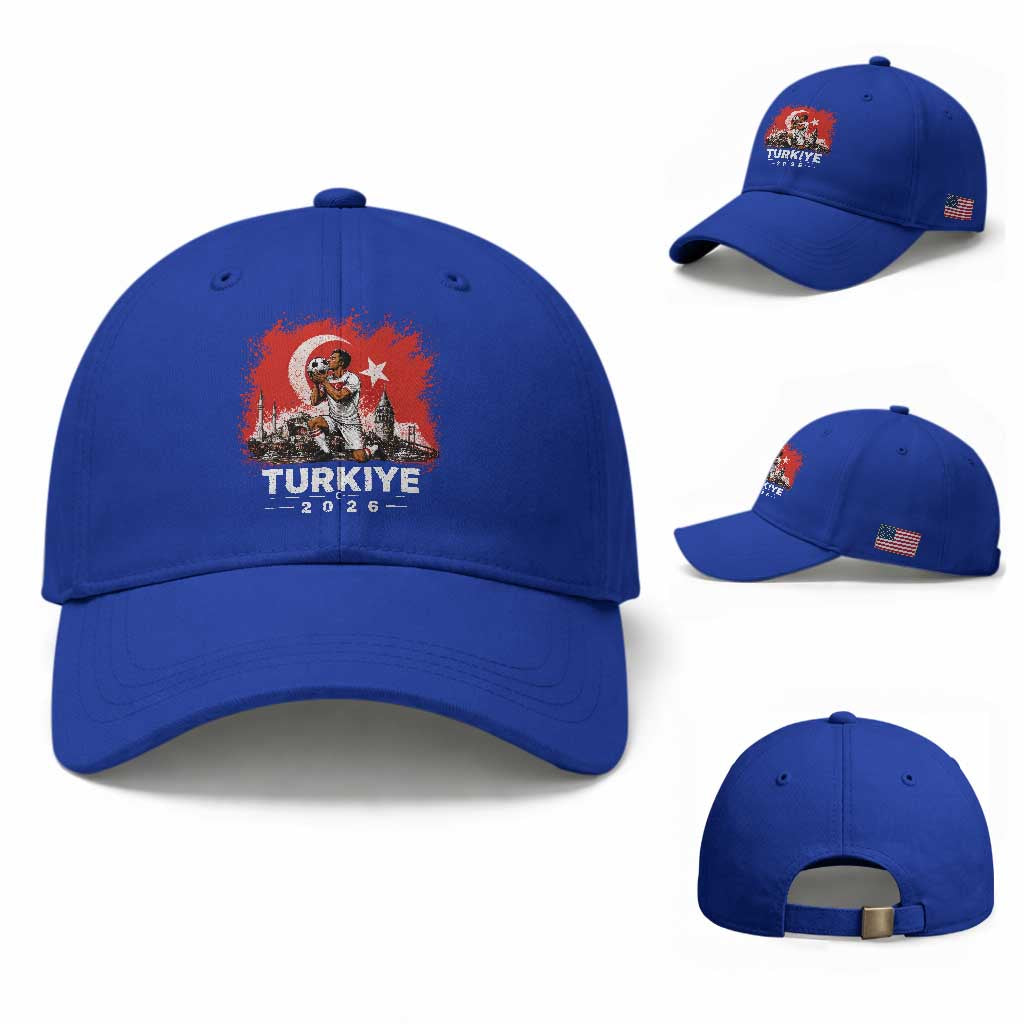Turkish Soccer 2026 Baseball Cap Turkey Football Fan Vintage Turkish Pride