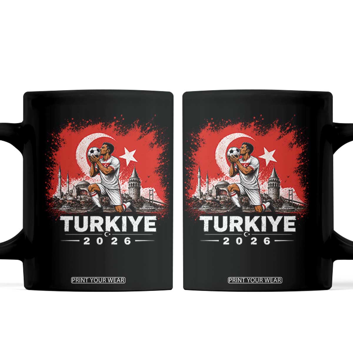 Turkish Soccer 2026 Coffee Mug Turkey Football Fan Vintage Turkish Pride