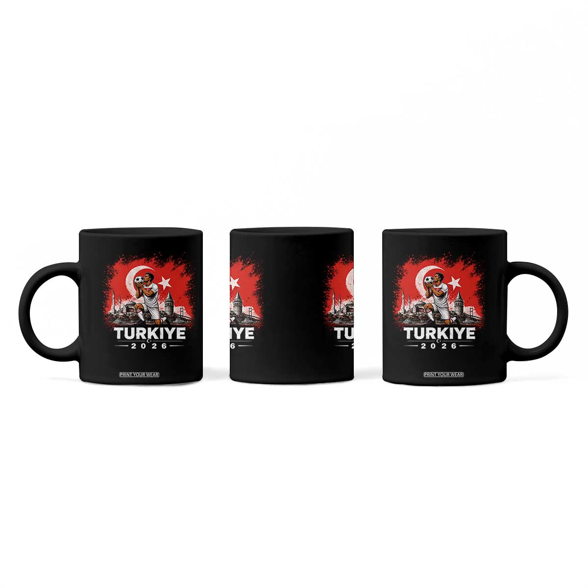 Turkish Soccer 2026 Coffee Mug Turkey Football Fan Vintage Turkish Pride