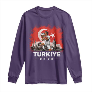 Turkish Soccer 2026 Long Sleeve Shirt Turkey Football Fan Vintage Turkish Pride