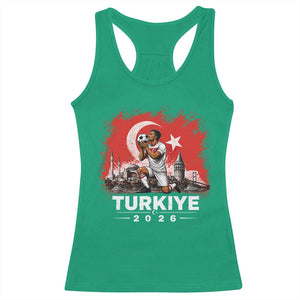 Turkish Soccer 2026 Racerback Tank Top Turkey Football Fan Vintage Turkish Pride