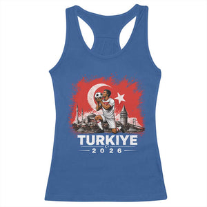 Turkish Soccer 2026 Racerback Tank Top Turkey Football Fan Vintage Turkish Pride