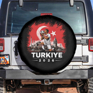 Turkish Soccer 2026 Spare Tire Cover Turkey Football Fan Vintage Turkish Pride