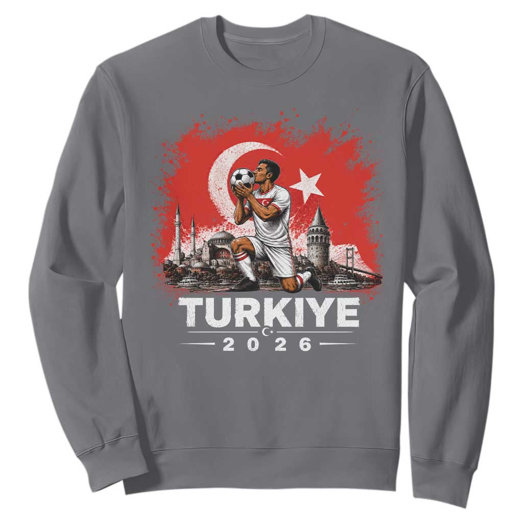Turkish Soccer 2026 Sweatshirt Turkey Football Fan Vintage Turkish Pride