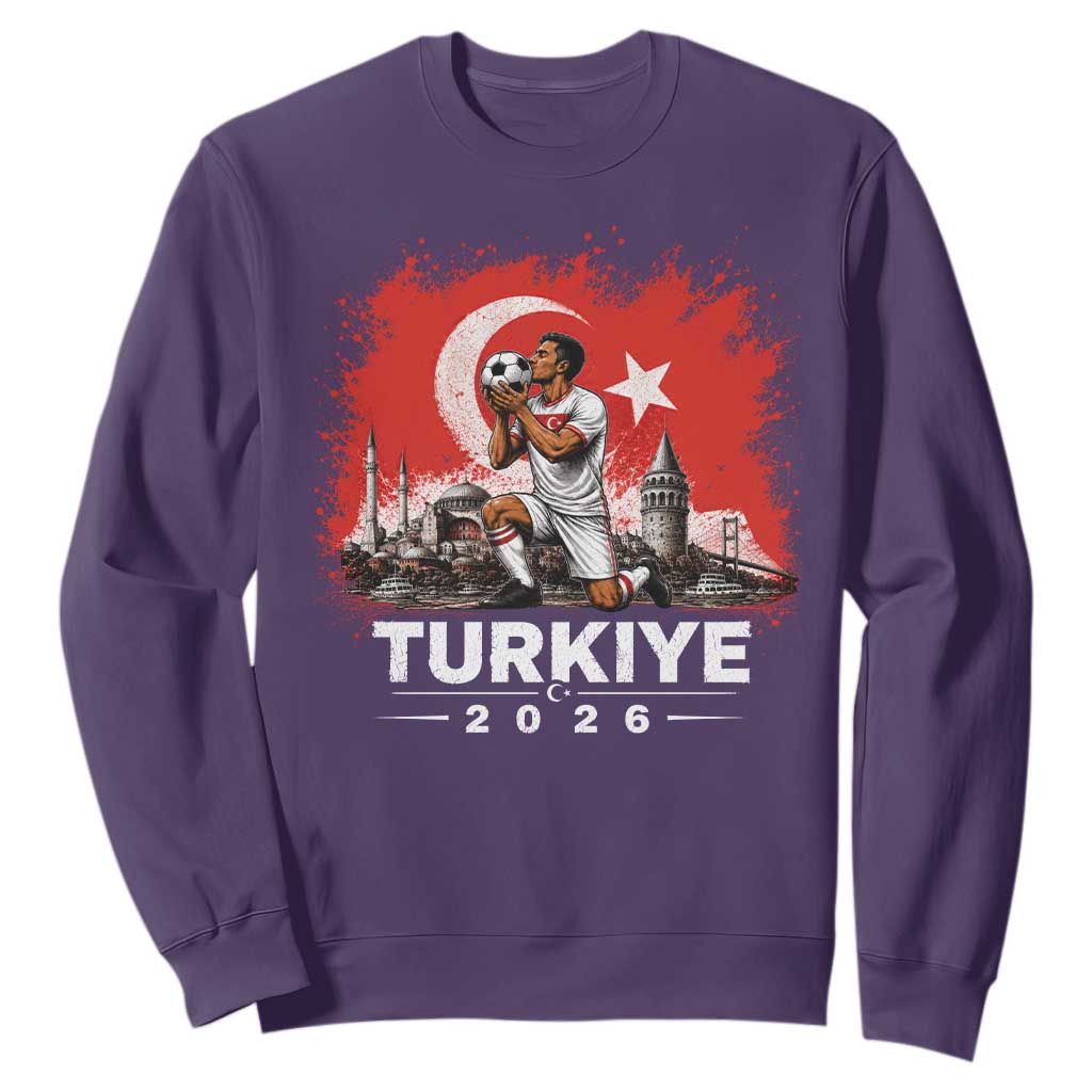 Turkish Soccer 2026 Sweatshirt Turkey Football Fan Vintage Turkish Pride